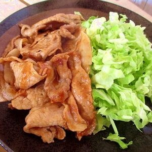 豚肉の生姜焼をつけ込まない方法で